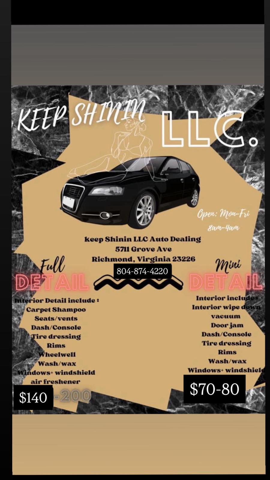 Keep Shinin LLC Services